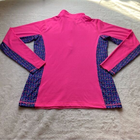 Birdies and Bows 1/4 Zip Pink Pullover Top Size Medium - Picture 2 of 10